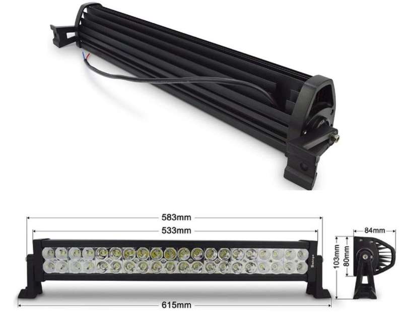 24" 120W Waterproof LED Work Spot Flood Beam Combo