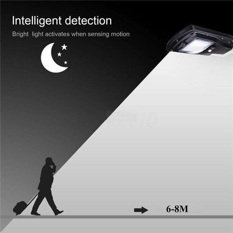 30W LED SOLAR Street or Wall Light, PIR, Motion Sensor, Waterproof with 3 modes