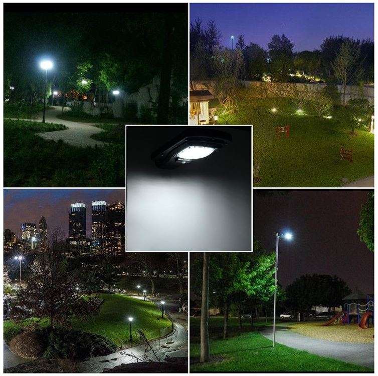 30W LED SOLAR Street or Wall Light, PIR, Motion Sensor, Waterproof with 3 modes