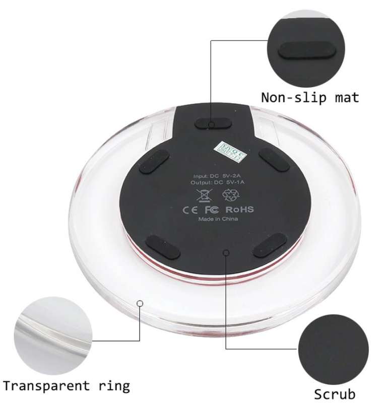 Wireless Charger for all QI Compliant Phones & Devices with USB Port LOWEST COURIER FEES
