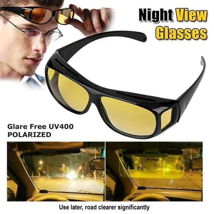 HD Vision Sunglasses - Fits Over Your Prescription Glasses (2 piece Pack - 1 day & 1 night)
