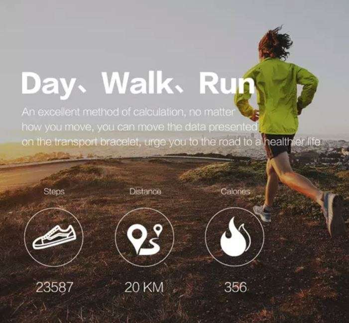 Bluetooth Health Smart Watch - Monitor Heart Rate, Blood Pressure, Blood Oxygen, Calorie, Distance