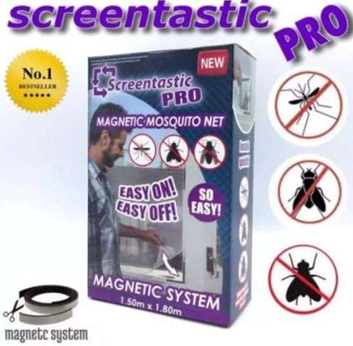 DIY Magnetic Mosquito & Insect Screening Net Kit 150 x 180 cm, Easy to Install and to Remove