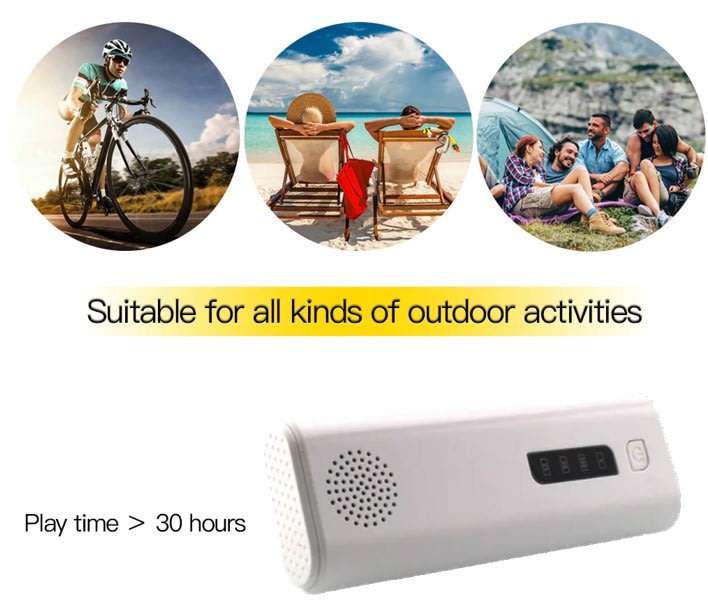 3-in-1 5200 mAh Power Bank, Bluetooth Speaker & Flashlight, USB Interface for Charging of Devices