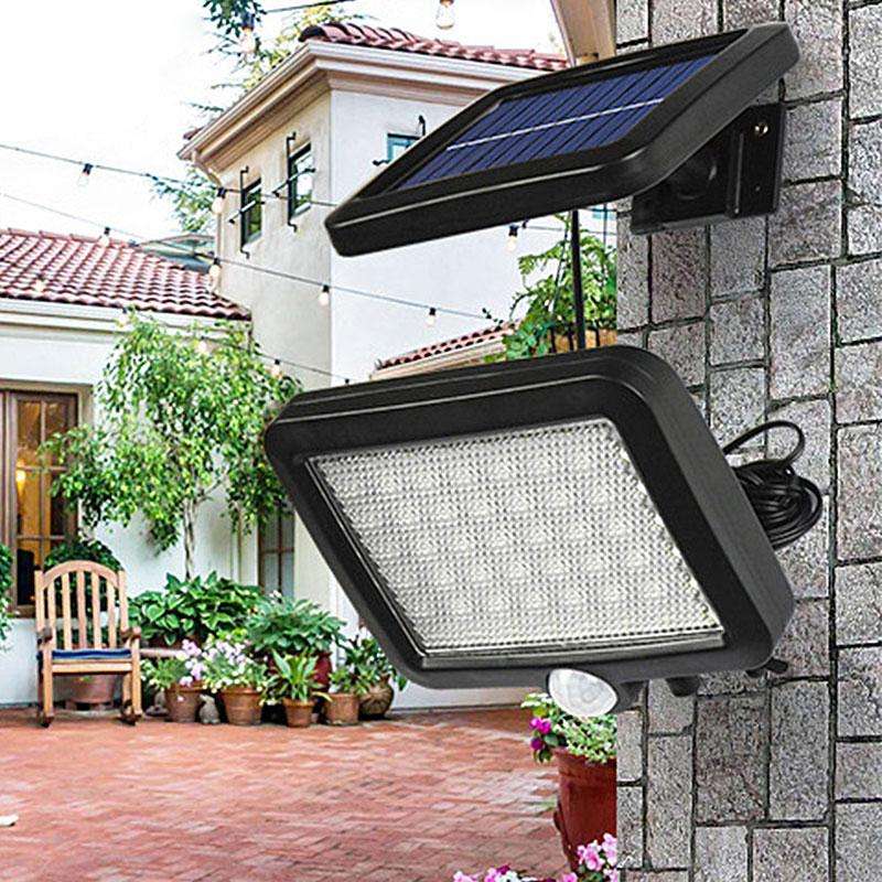 56 LED Multi functional SOLAR Energy PIR Motion Sensor Detection Flood Light Kit