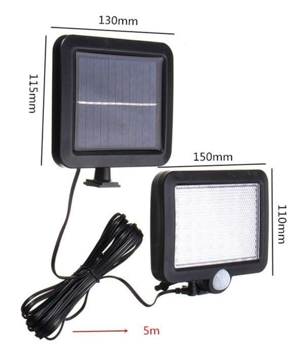 56 LED Multi functional SOLAR Energy PIR Motion Sensor Detection Flood Light Kit