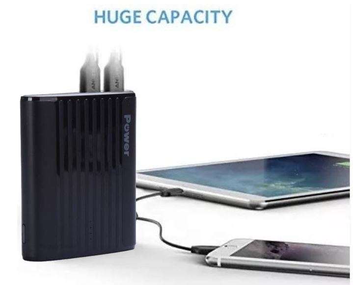 Fast Charge, 16800mAh Power Bank - Charge 2 Devices Simultaneously