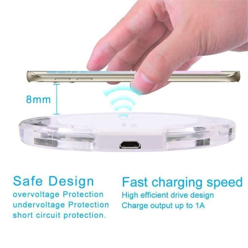 Wireless Charger for all QI Compliant Phones & Devices with USB Port