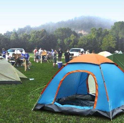 2 Man Tent in Zipper Bag - Lightweight & Easy to Install (200 X 150 X 110 cm)