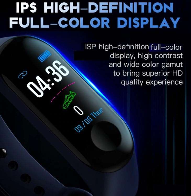 Bluetooth Fitness Tracker Smart Watch - Monitor Heart Rate, Blood Pressure, Blood Oxygen, Pedometer