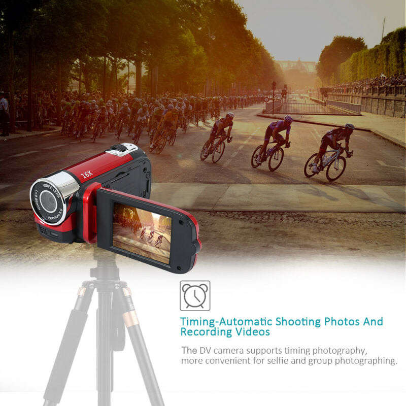 Digital Video Camcorder Camera - 1080P 2.7 Inches TFT LCD Screen 16X Zoom, 16MP, Night Vision