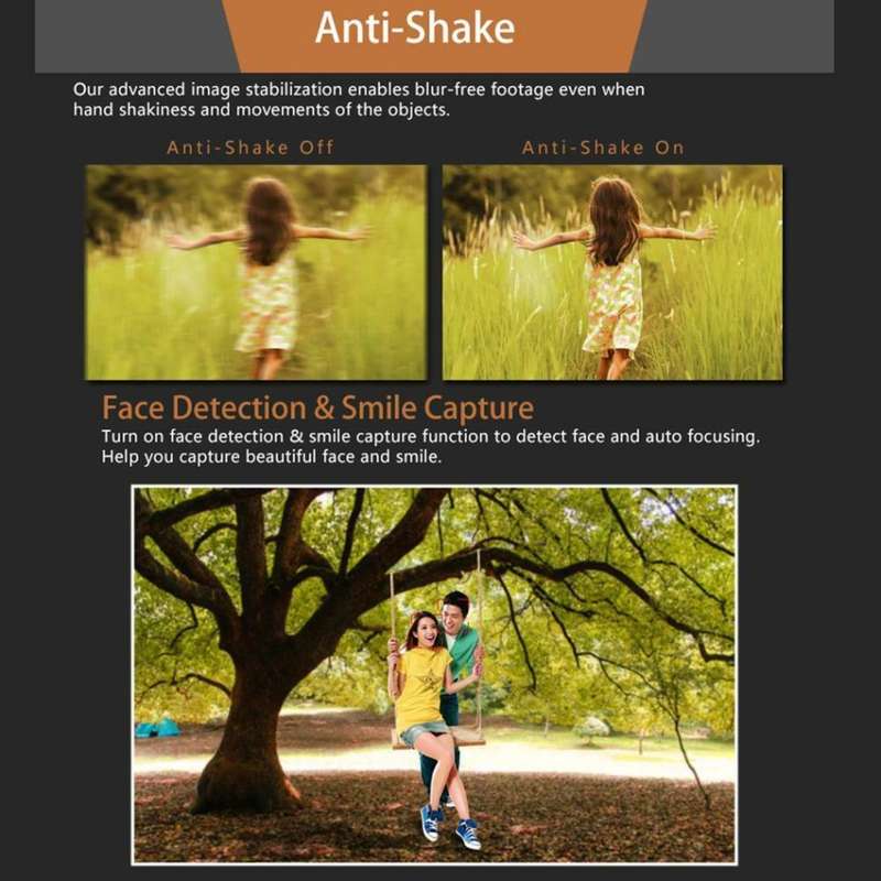 Digital Video Camcorder Camera - 1080P 2.7 Inches TFT LCD Screen 16X Zoom, 16MP, Night Vision