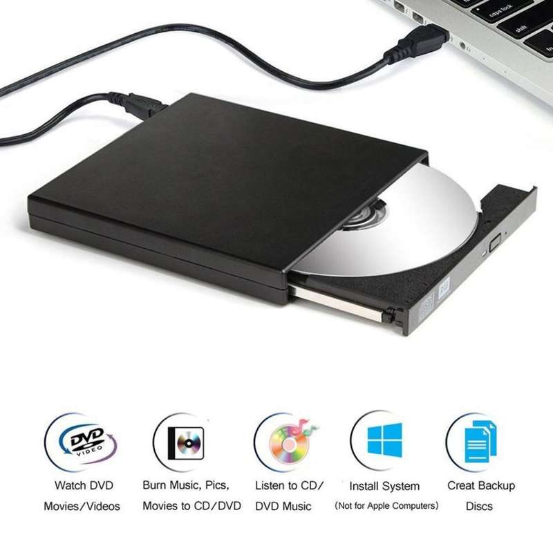 USB 2.0 Portable Slim External DVD/CD-RW - START AT R1 ONLY