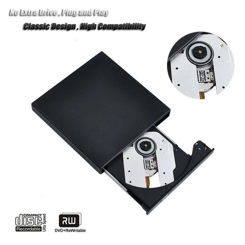 USB 2.0 Portable Slim External DVD/CD-RW - START AT R1 ONLY