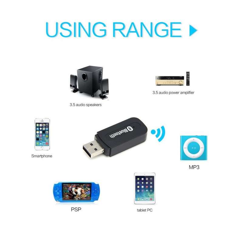 Wireless Bluetooth USB Music Receiver, Data Transfer & Hands-free Calls