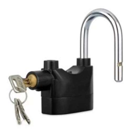 Alarm Lock - Built-in movement triggered alarm with a loud sound when the lock is hit or shaken