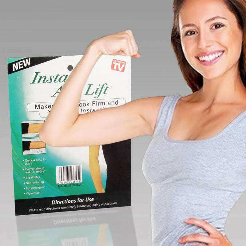 Why spend money on plastic surgery, injections and treatments when you can get an instant Arm Lift?