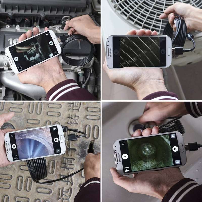 2-in-1 Waterproof Android USB Inspection HD Camera & Camcorder