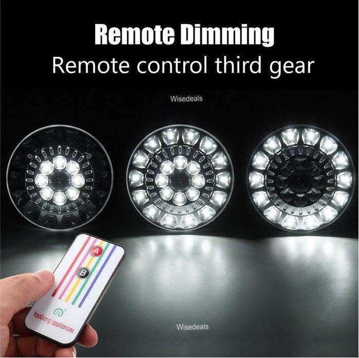 AC/DC Emergency Light & Remote - Turns on Automatically With Power Failure