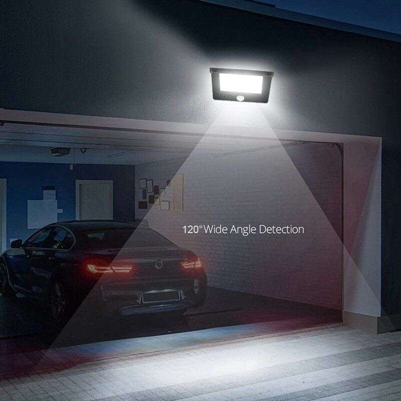 40 LED Solar Power Wall Light, PIR Motion Sensor, Waterproof, Night Sensor & Eco-friendly, 3 Modes