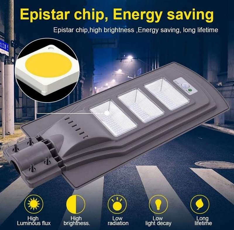 90Watt LED SOLAR Street Light with Remote, PIR, Motion Sensor, Waterproof with 3 Lighting Modes