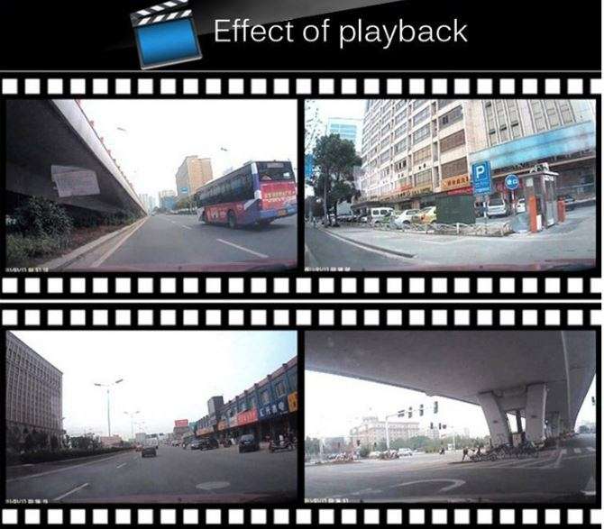 HD Car Camera & Recorder with G-Sensor, Loop Recording, Motion Detection etc.