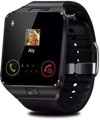 Bluetooth Smart Watch Phone, Support Sim & SD Card, Pedometer, Social Media Messages, Calls, Time