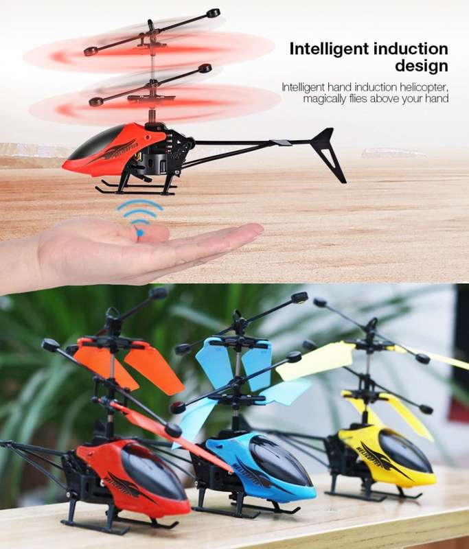 Infrared Intelligent Hand Induction Helicopter, Magically Flies and controlled by your Hand