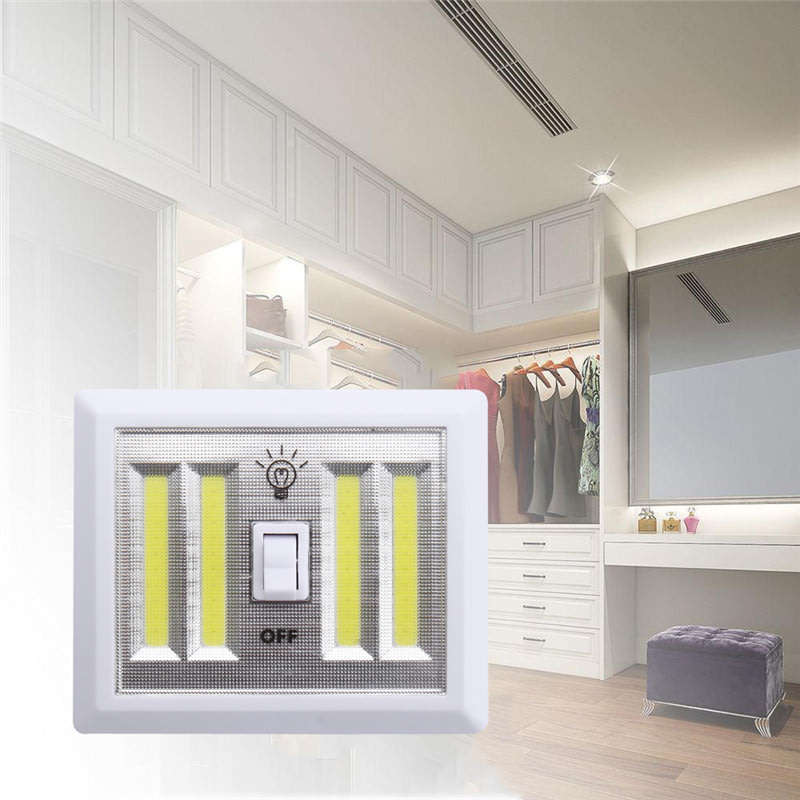 4 COB LED Super Bright Night Light, Easy to Install with Magnetic Base