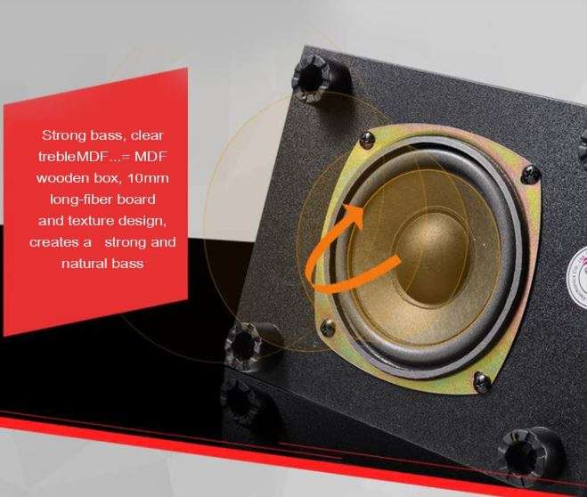 Multimedia Speaker System with Bluetooth, FM Radio & Remote Control