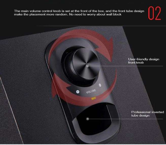 Multimedia Speaker System with Bluetooth, FM Radio & Remote Control