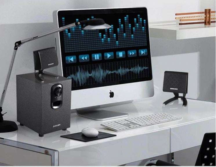 Multimedia Speaker System with Bluetooth, FM Radio & Remote Control