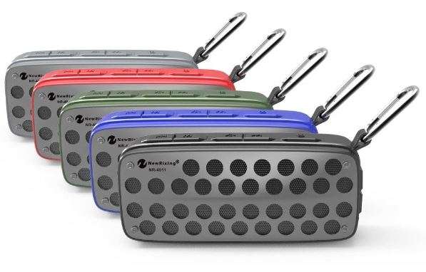 Waterproof Wireless Bluetooth Speaker Support FM Radio, USB, SD Card/Aux-in