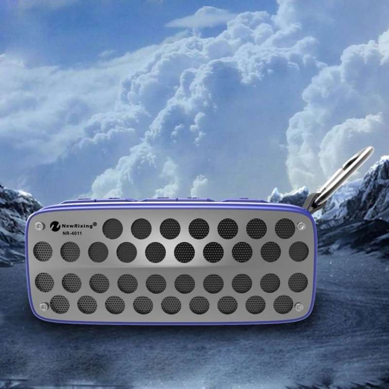 Waterproof Wireless Bluetooth Speaker Support FM Radio, USB, SD Card/Aux-in