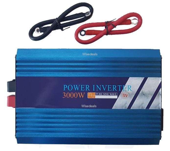 PURE SINE SOLAR Power Inverter 3000W Constant Power & 6000W Peak Power  Convert 12V DC to 220V AC