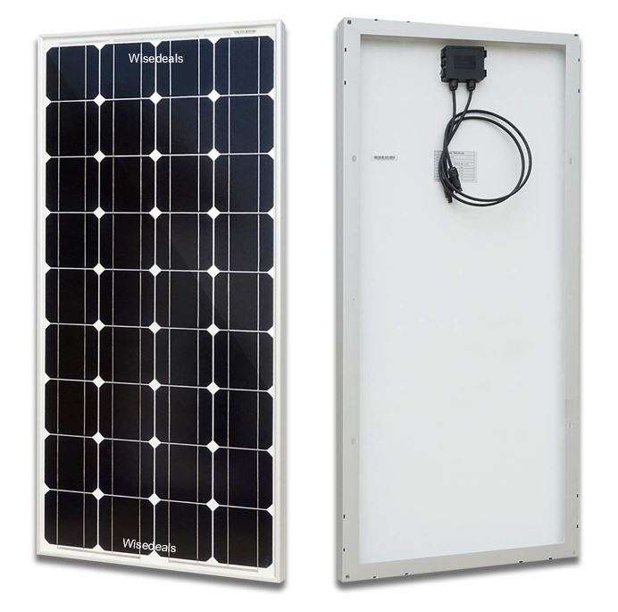 Monocrystalline Solar Panels 12 Volt  50W or upgrade to 80W, 100W, 165W, 200W, 290W & 350W