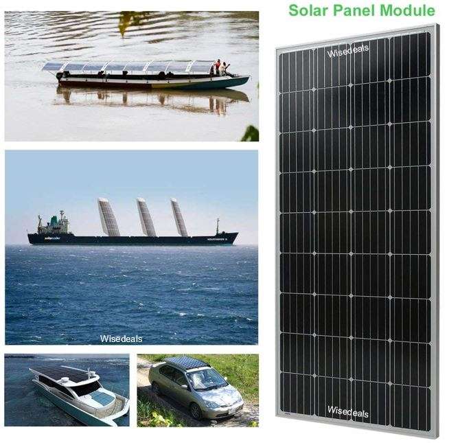 Monocrystalline Solar Panels 12 Volt  50W or upgrade to 80W, 100W, 165W, 200W, 290W & 350W
