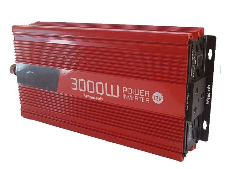 3000W Solar Power Inverter  3000W Constant Power & 6000W Surge Power, Convert 12V DC to 220V AC
