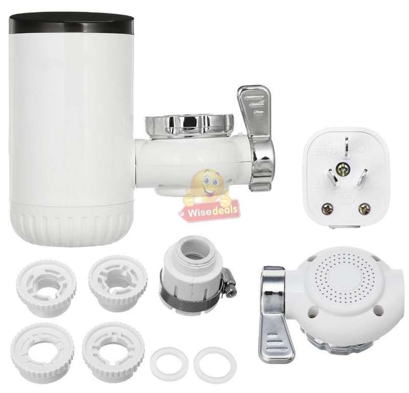 Electric Heating Faucet  Install Directly on to Your Tap, Include Faucet Adapters