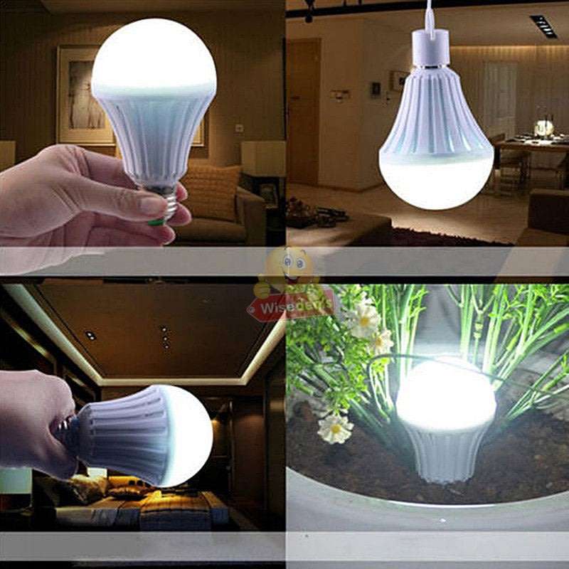 NEW Smart LED Bulb Light, Works on Power cuts, In Water, In your Hand, Regular AC, Emergency DC, Pin
