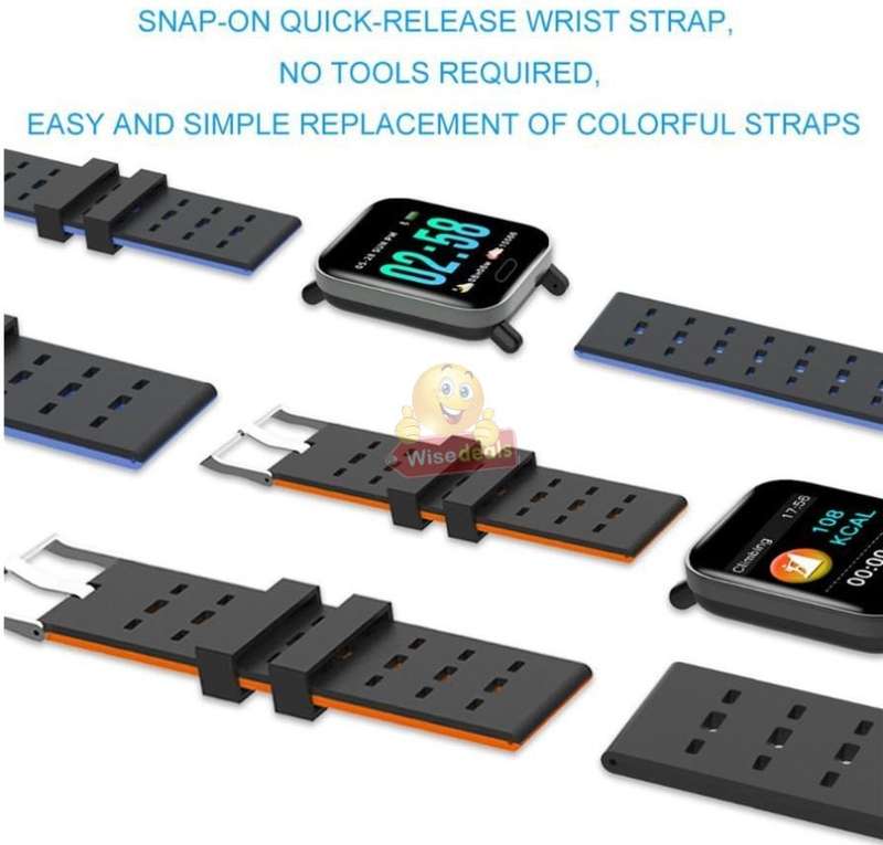 NEW BIGGER & BETTER Bluetooth Health Smart Watch - Monitor Heart Rate, Blood Pressure, Blood Oxygen