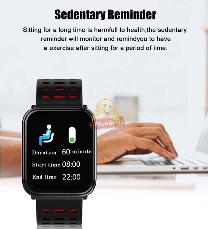 NEW BIGGER & BETTER Bluetooth Health Smart Watch - Monitor Heart Rate, Blood Pressure, Blood Oxygen