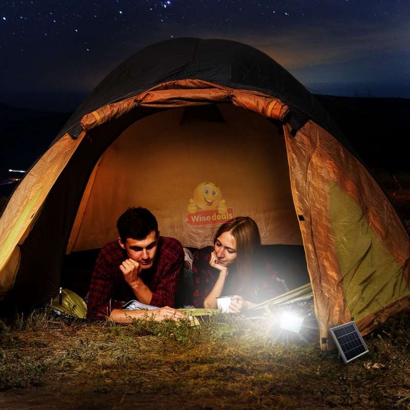 LED Solar Flood Light with 5 meter cable & Solar Panel