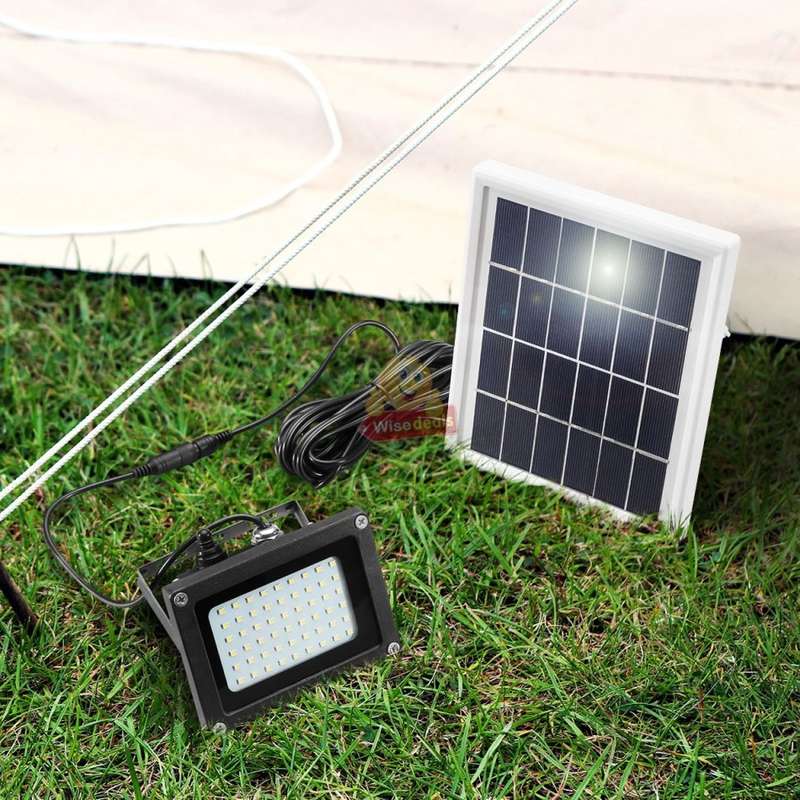 LED Solar Flood Light with 5 meter cable & Solar Panel