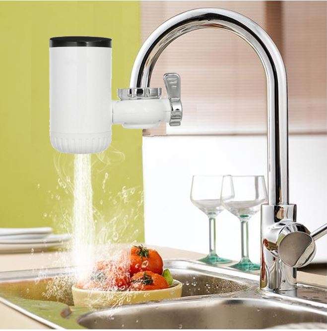 Electric Heating Faucet  Install Directly on to Your Tap, Include Faucet Adapters