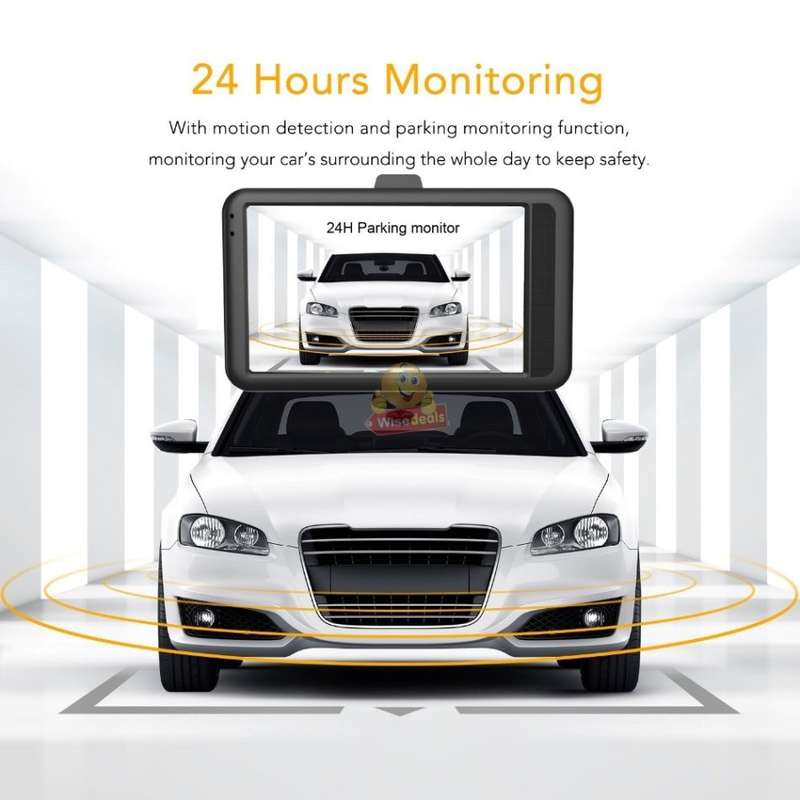 3 Inch HD Car Camera & Recorder with G-Sensor, Loop Recording, Motion Detection etc.