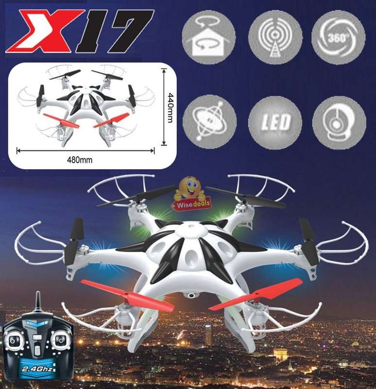 X17 Space Explorer Remote Control Drone 2.4GHz 4.5CH with an Awesome 50cm Wingspan