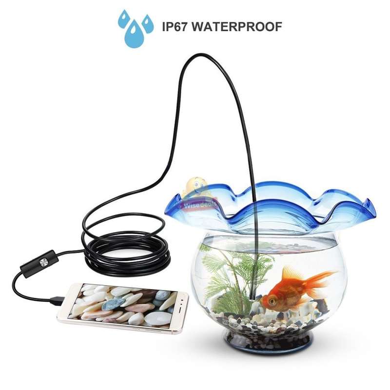 3-in-1 HD Type-C, Micro USB & PC Endoscope Camera & Video Camera  5 meters