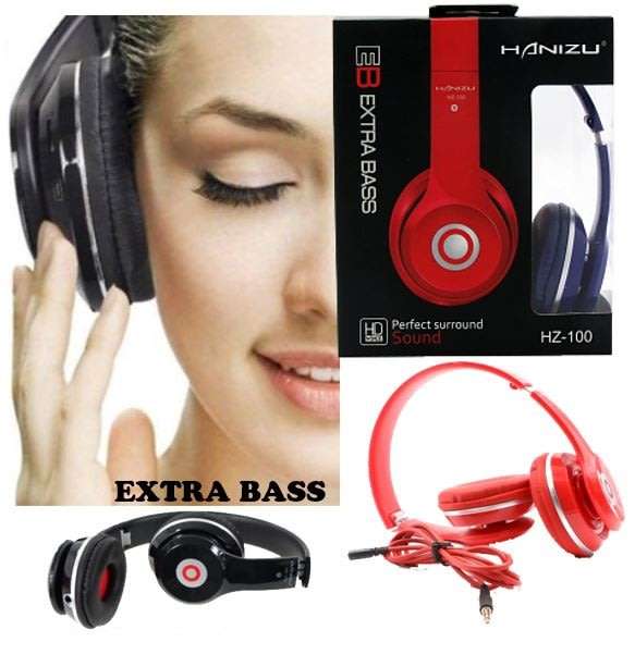 Extra Bass Rechargeable Headphones in different colours