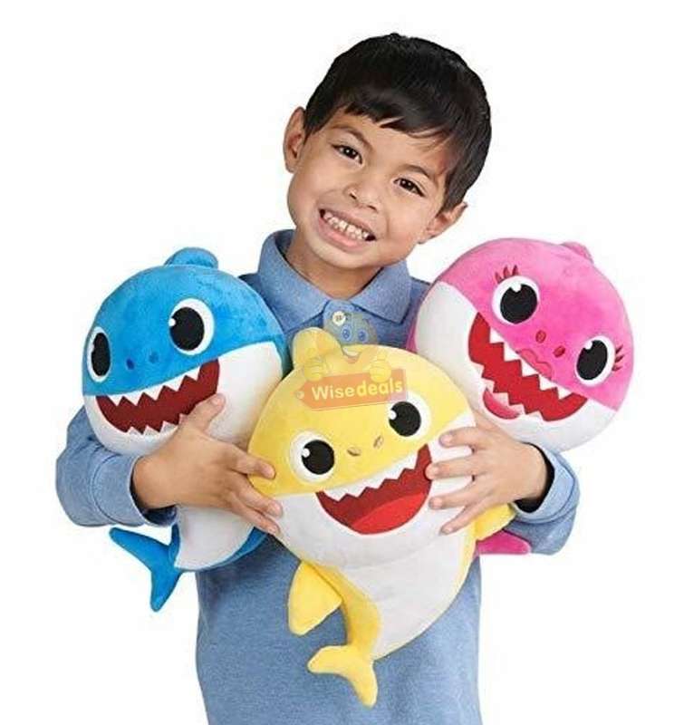 The Baby Shark Soft Toy Sings the Baby Shark Song with Flashing lights